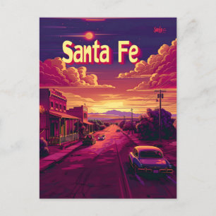 Santa Fe Travel advertentie Briefkaart