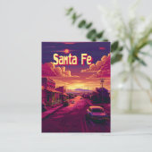 Santa Fe Travel advertentie Briefkaart (Staand voorkant)