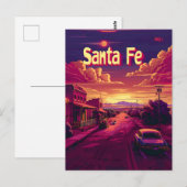 Santa Fe Travel advertentie Briefkaart (Voorkant / Achterkant)