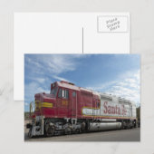 Santa Fe Trein Briefkaart (Voorkant / Achterkant)
