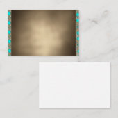 Santa Fe Tribal New Mexico Turquoise Visitekaartje (Voorkant / Achterkant)