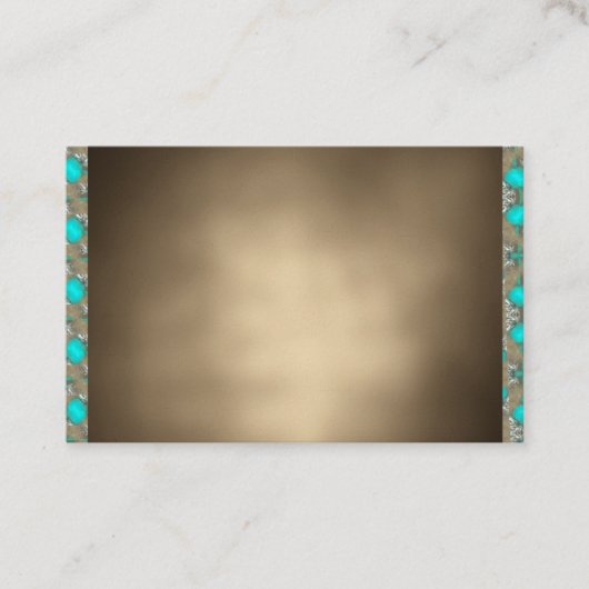 Santa Fe Tribal New Mexico Turquoise Visitekaartje (Voorkant)