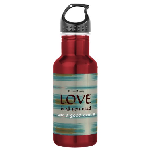 Santa Fe Turquoise Tandenarts Personeel Waterfles (Voorkant)