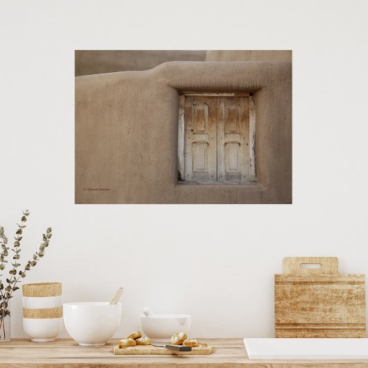 Santa Fe-venster Poster (Keuken)