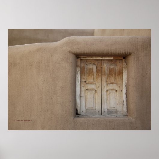 Santa Fe-venster Poster (Voorkant)