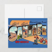 Santa Fe Vintage Briefkaart (Voorkant / Achterkant)