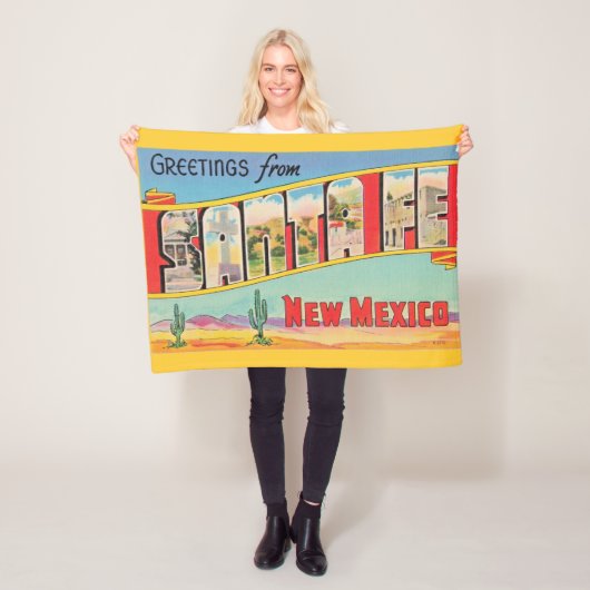 Santa Fe Vintage Fleece Deken (In situ)