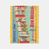 Santa Fe Vintage Fleece Deken (Voorkant)