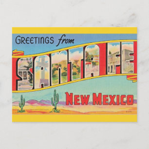 Santa Fe Vintage Groet Briefkaart