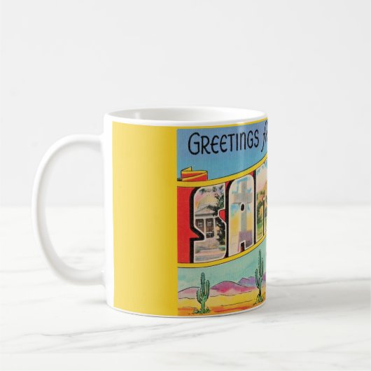 Santa Fe Vintage Groet Koffiemok (Links)
