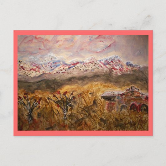 Santa Fe-vrede op aarde Briefkaart (Voorkant)