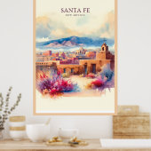 Santa Fe Waterverf Poster (Keuken)