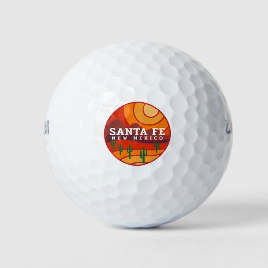 Santa Fe-woestijn in de bergen Golfballen (Voorkant)