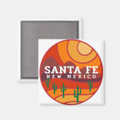 Santa Fe-woestijn in de bergen Magneet (Voorkant / Achterkant)