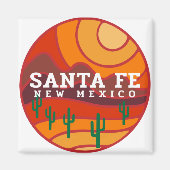 Santa Fe-woestijn in de bergen Magneet (Voorkant)