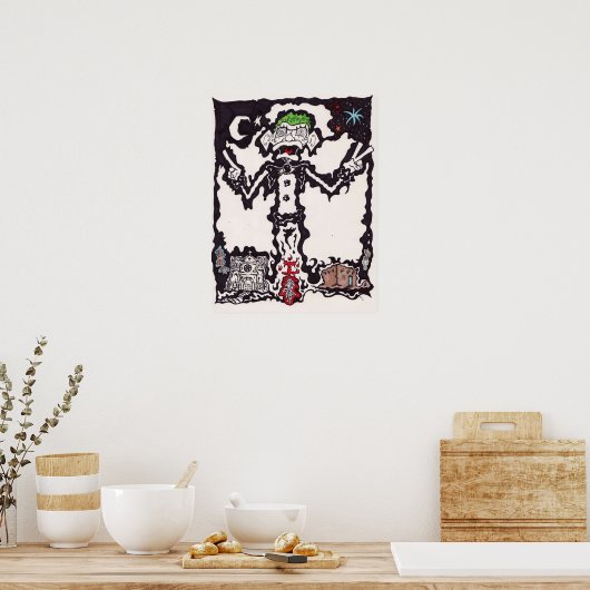 santa fe zozobra poster (Keuken)
