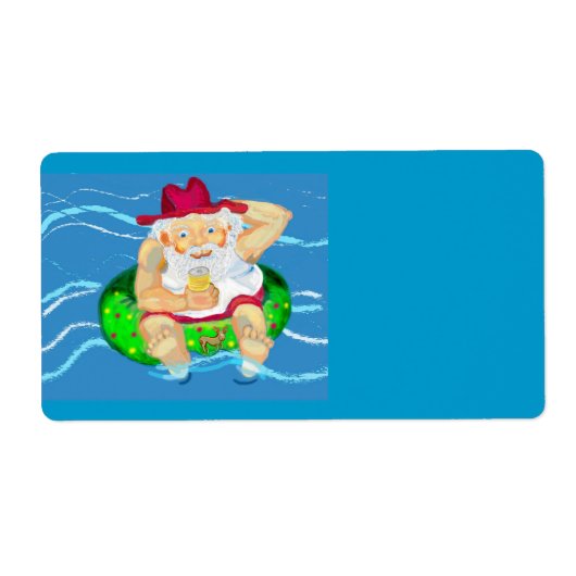 Santa-feestdagen Etiket (Voorkant)