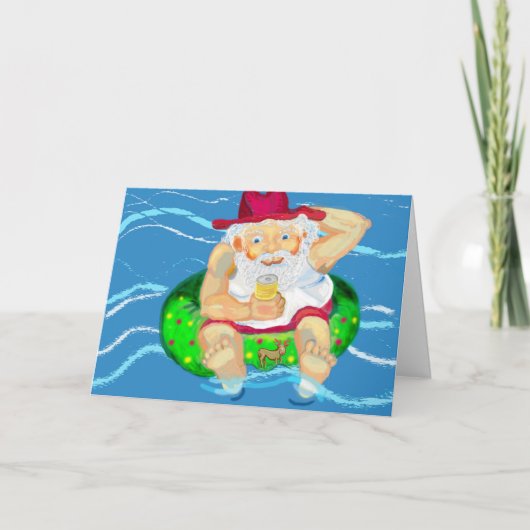 Santa-feestdagen Feestdagen Kaart (Voorkant)