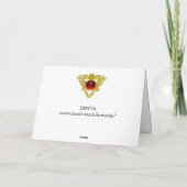 SANTA  FEESTDAGEN KAART (Achterkant)