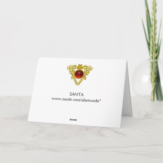 SANTA  FEESTDAGEN KAART (Achterkant)