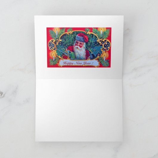 SANTA  FEESTDAGEN KAART (Binnen)