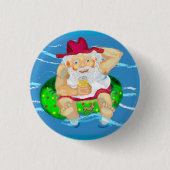 Santa-feestdagen Ronde Button 3,2 Cm (Voorkant)