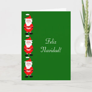 Santa Feliz Navidad Spaanse kerstKaart Feestdagen Kaart