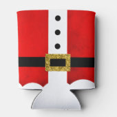 Santa Festive Christmas Feestdagen Gepersonaliseer Blikjeskoeler (Achterkant)