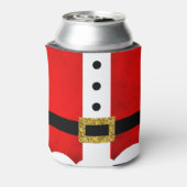 Santa Festive Christmas Feestdagen Gepersonaliseer Blikjeskoeler (Blikje Achterkant)