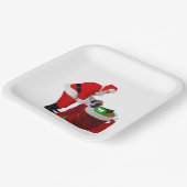 Santa Filling Gift Sacks Papieren Borden Bordje (Gebogen)