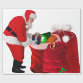 Santa Filling Gift Sacks Verpakking Papier (Vlak)