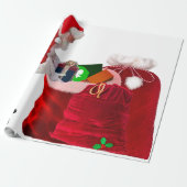 Santa Filling Gift Sacks Verpakking Papier (Uitgerold)