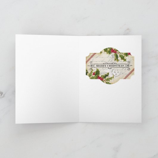 Santa Filling-kousen Feestdagen Kaart (Binnen)