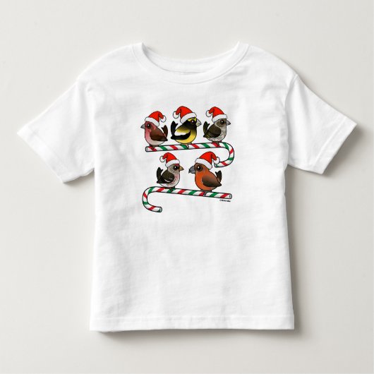 Santa Finches Kinder Shirts (Voorkant)