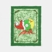 Santa Fishy Fleece Blanket (Voorkant)