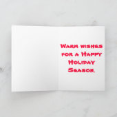 Santa Flamingo Feestdagen Kaart (Binnen)