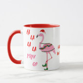 Santa Flamingo Floatie Funny Kerstzomer Mok (Links)