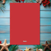 Santa Flamingo FOTO Tropisch Strand Kerstmis Feestdagenkaart