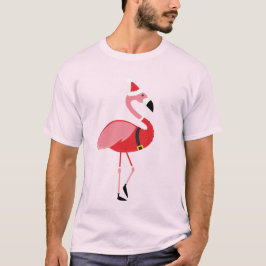 Santa Flamingo Fun Kerstmis T-shirt