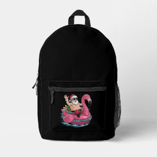Santa Flamingo Opblaasbaar Kerst In Juli Zomer Bedrukte Rugzak