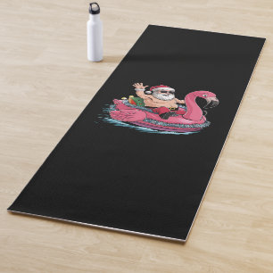 Santa Flamingo Opblaasbaar Kerstmis In Juli Zomer Yogamat