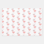 Santa Flamingo patroon Fun Pink Tropische Kerstmis Inpakpapier Vel (Voorkant 2)
