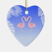 Santa Flamingo Strand Liefde Kerstmis Ornament (Rechts)