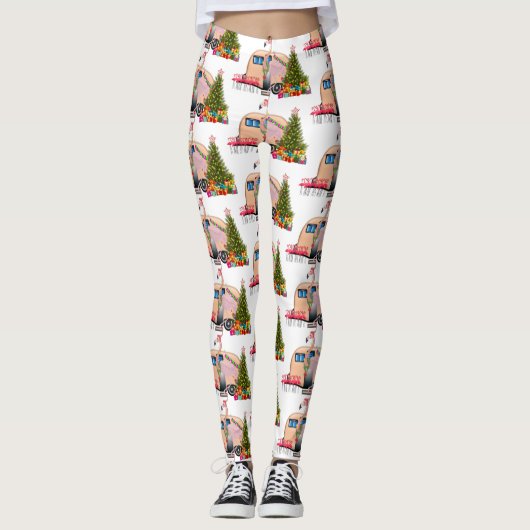 santa flamingo trailer leggings (Voorkant)