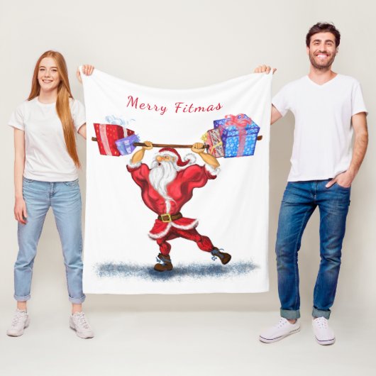 Santa Fleece Blanket Deken (In situ)