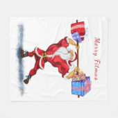 Santa Fleece Blanket Deken (Voorkant (Horizontaal))