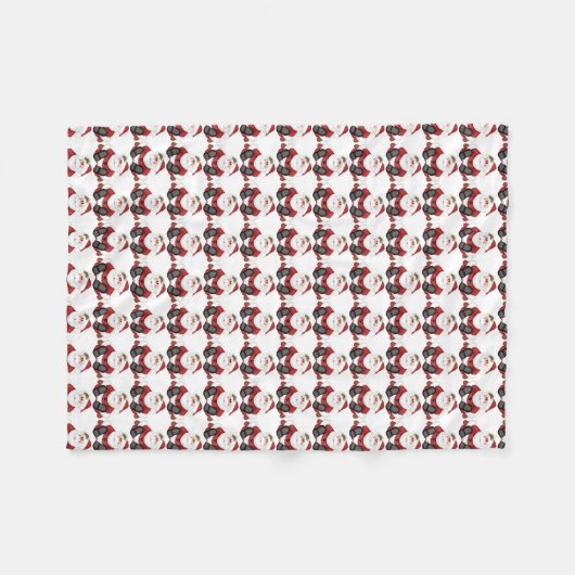 Santa Fleece Blanket Deken (Voorkant (Horizontaal))