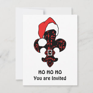 Santa Fleur de lis (rood) Kaart