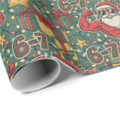 Santa Flex 6-7 Meme Christmas Cadeaupapier (Rol Hoek)