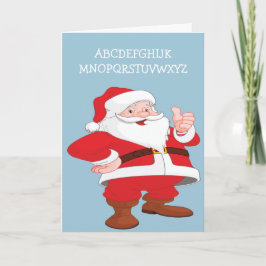 Santa Flunks Engels Vreemde Humor Vakantie Kaart